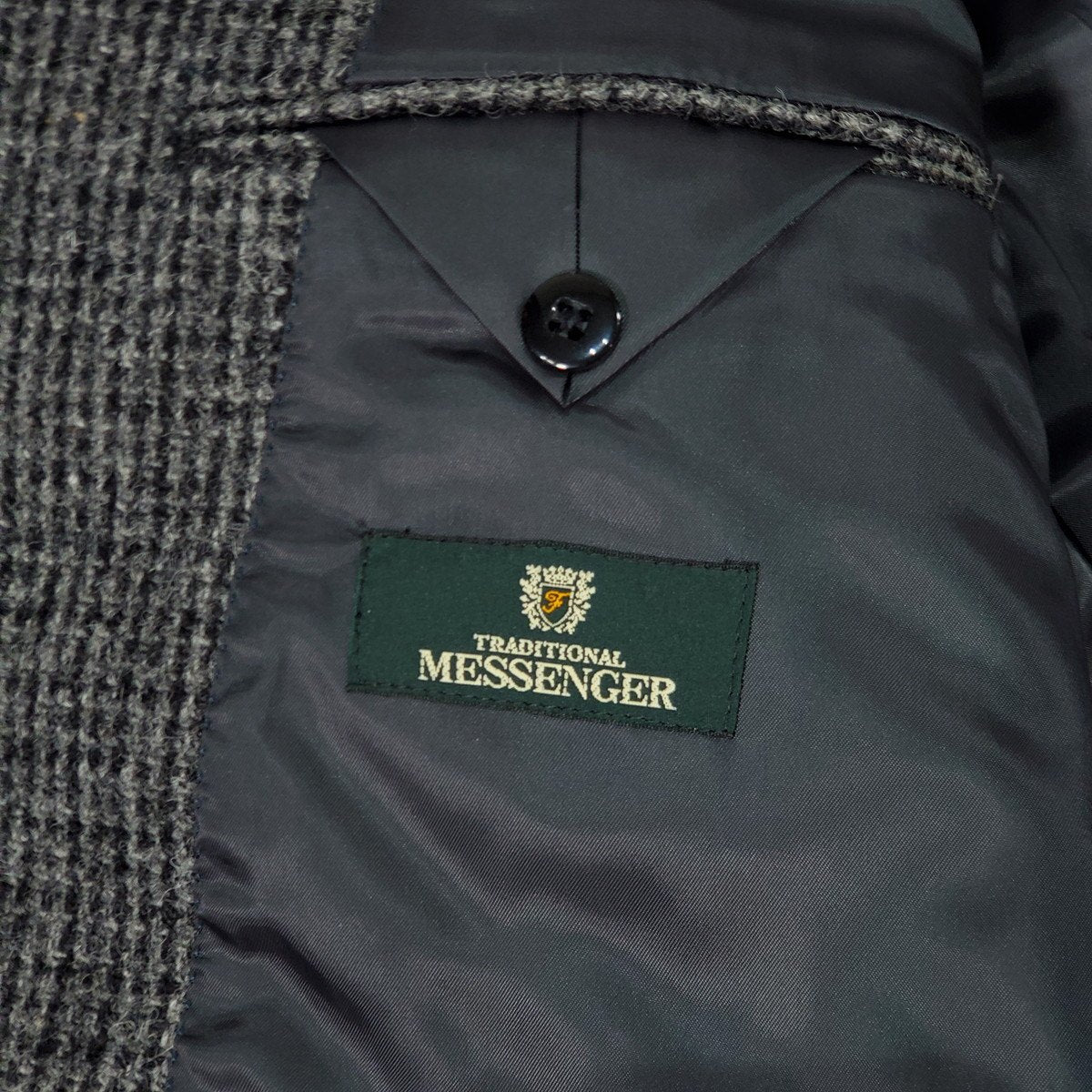 Harris Tweed x Traditional MESSENGER 3B Wool Jacket Size M