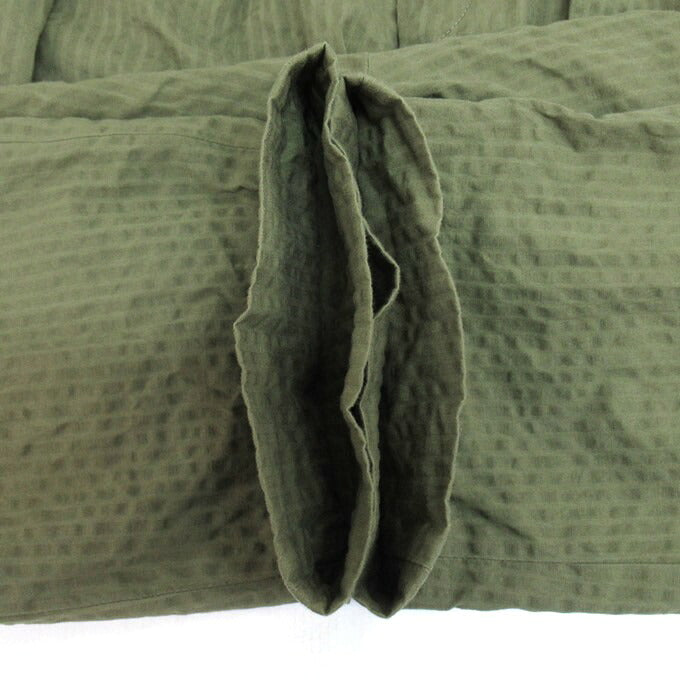 NEAT Seersucker Stripe 2-Tuck Wide Pants Olive Size 48