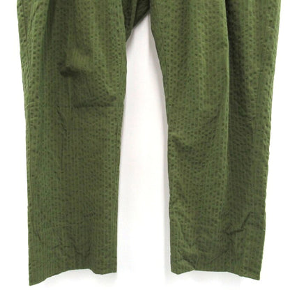 NEAT Seersucker Stripe 2-Tuck Wide Pants Olive Size 48