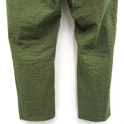 NEAT Seersucker Stripe 2-Tuck Wide Pants Olive Size 48