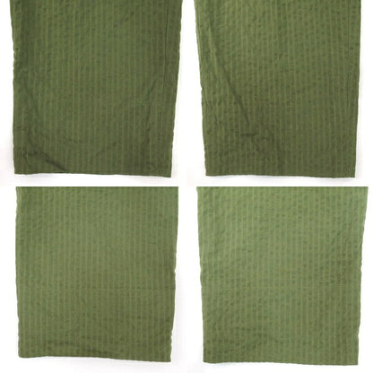 NEAT Seersucker Stripe 2-Tuck Wide Pants Olive Size 48