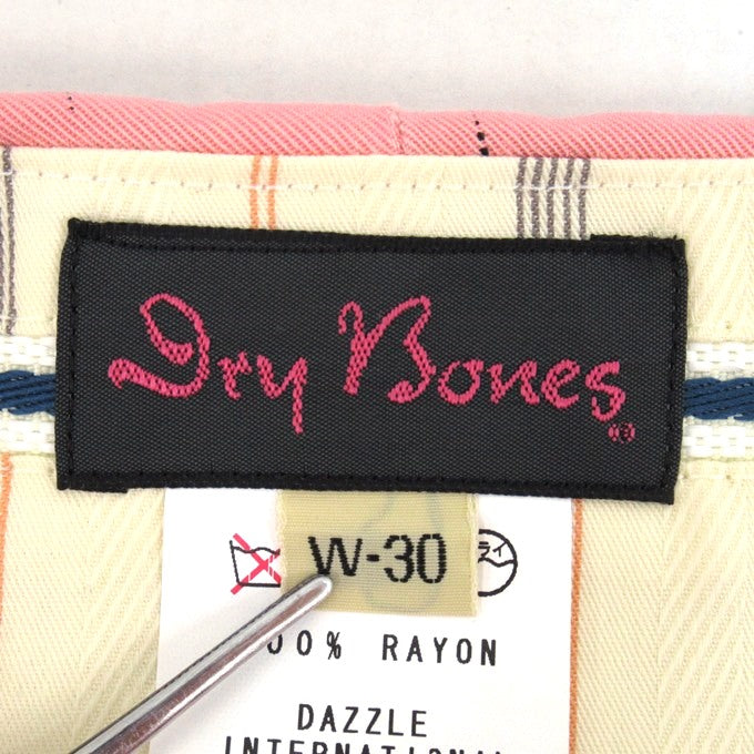 DRY BONES DB Nep Print 2-Tuck Trousers Pink Size 30