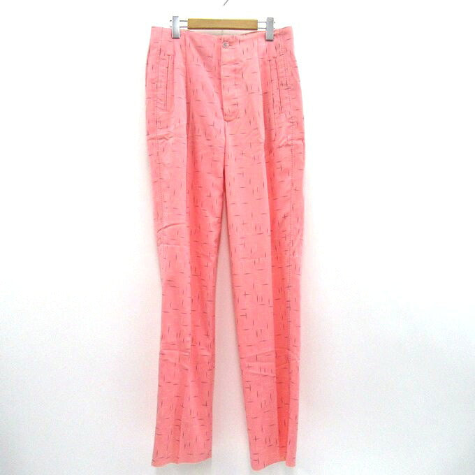 DRY BONES DB Nep Print 2-Tuck Trousers Pink Size 30