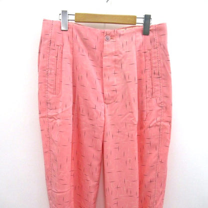 DRY BONES DB Nep Print 2-Tuck Trousers Pink Size 30