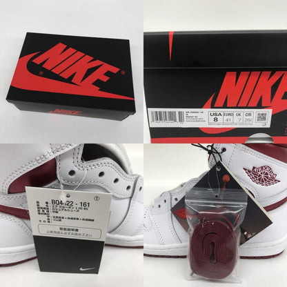 NIKE Air Jordan 1 High '85 Red/White Sneakers Size 26.0