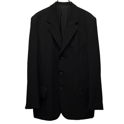 Y's for men 90s Wool Gabardine 3B Blazer Black Size M
