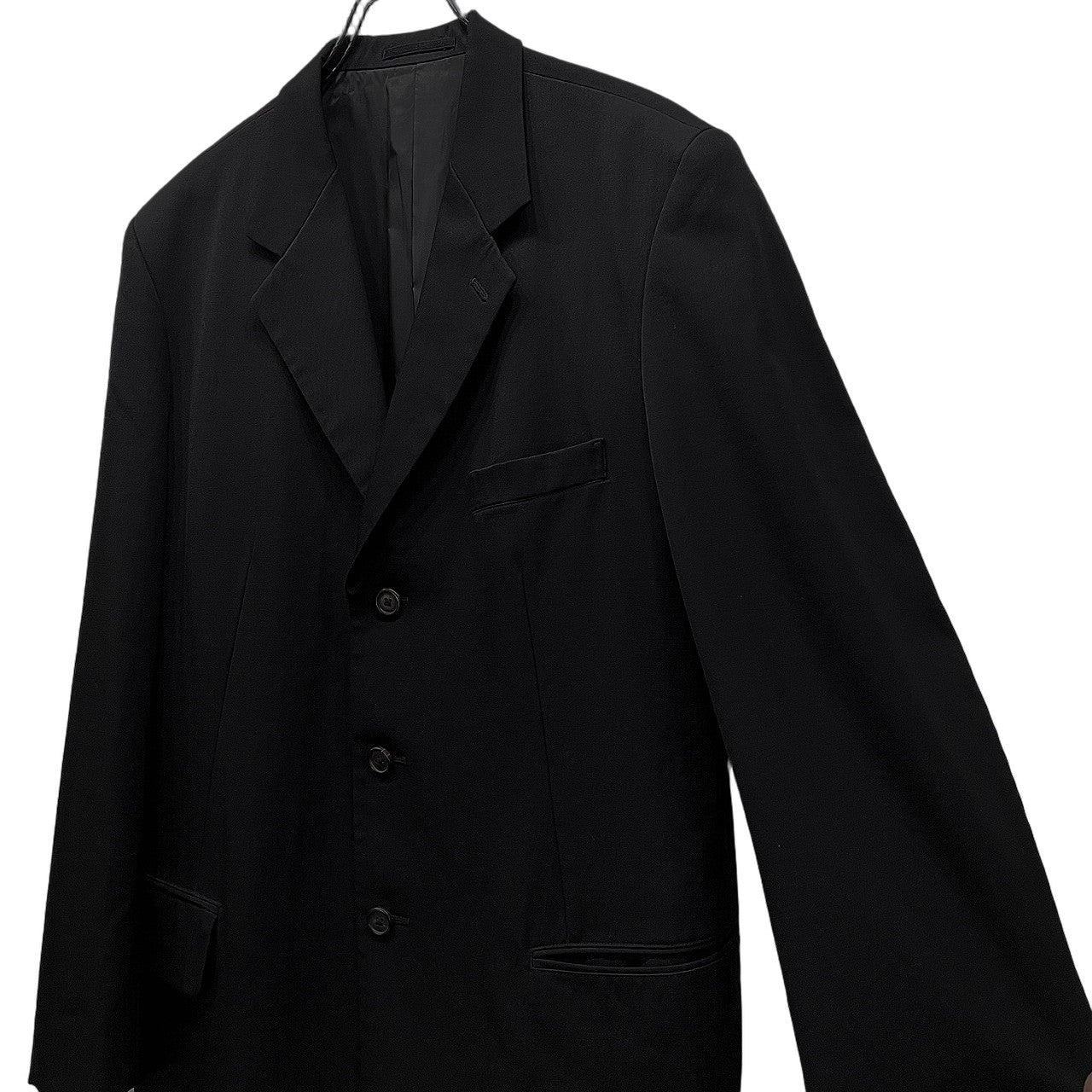 Y's for men 90s Wool Gabardine 3B Blazer Black Size M