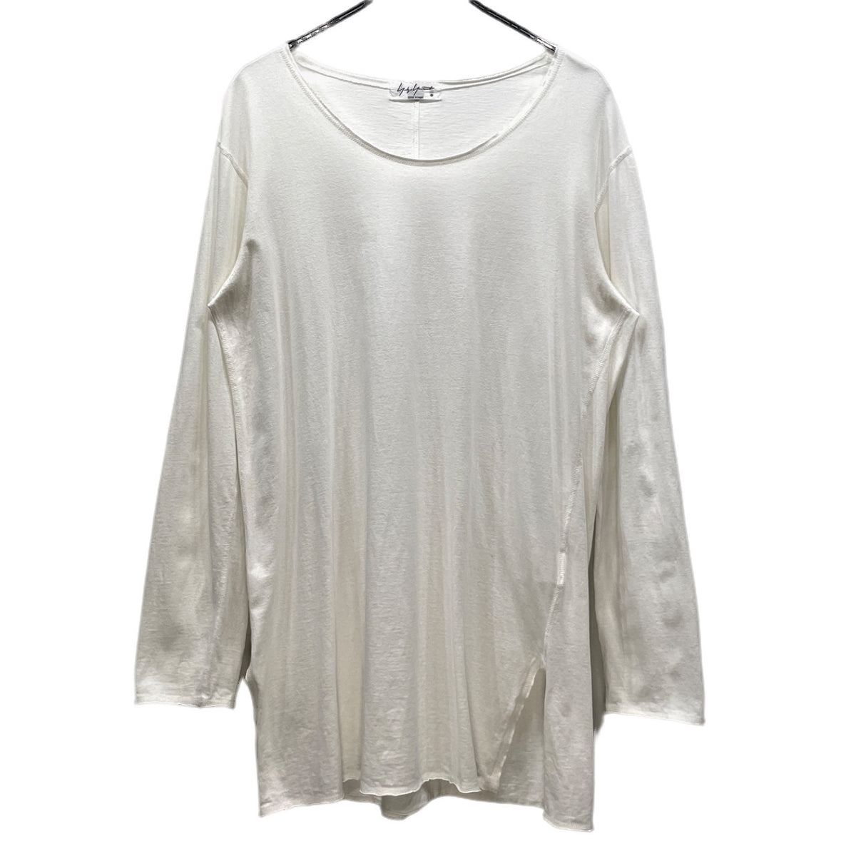 Yohji Yamamoto Pour Homme 19AW Side T-Shirt White Size 3