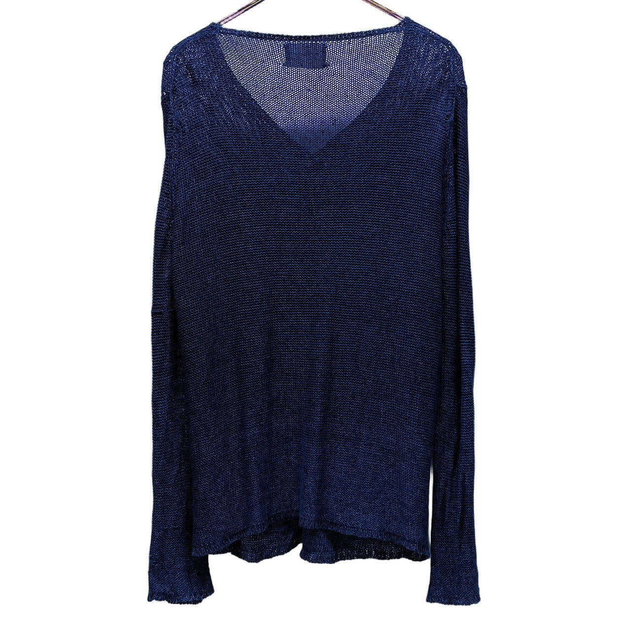 Takahiromiyashita The Soloist. Indigo Linen Cardigan Size S