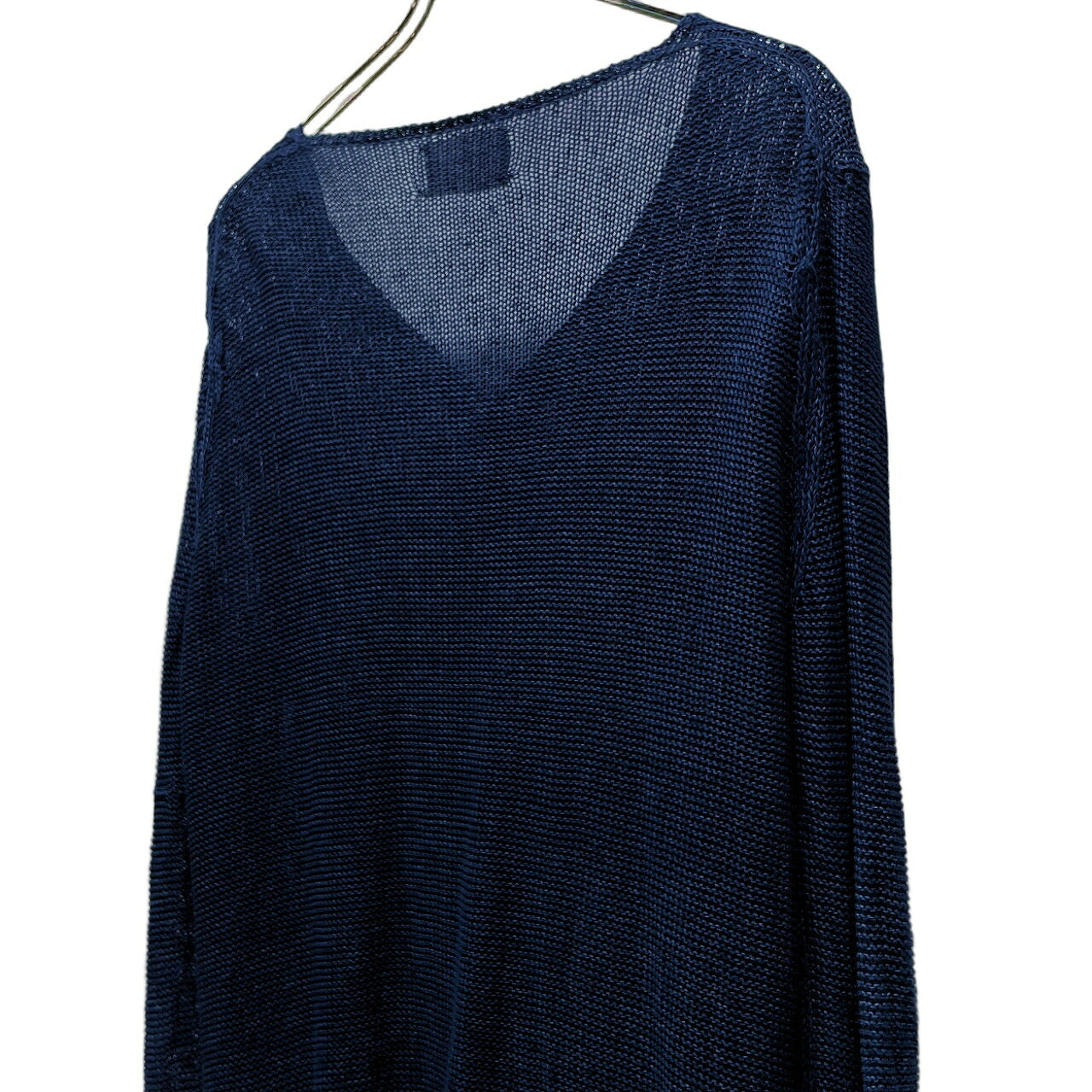 Takahiromiyashita The Soloist. Indigo Linen Cardigan Size S
