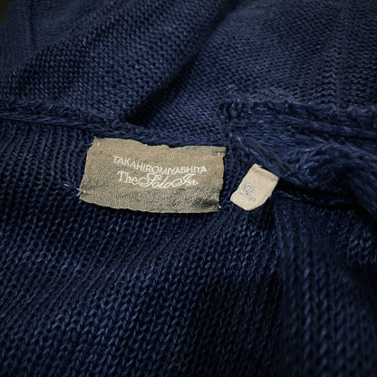 Takahiromiyashita The Soloist. Indigo Linen Cardigan Size S