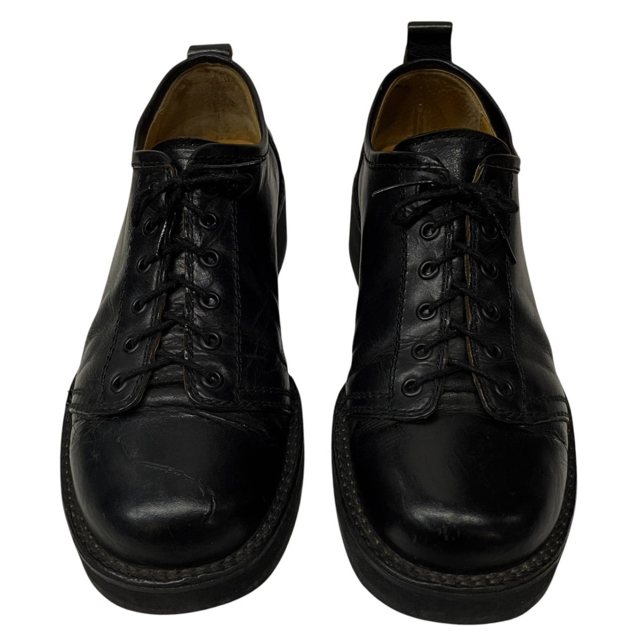 Y's for men Archive Leather 6-Hole Lace-Up Monkey Boots