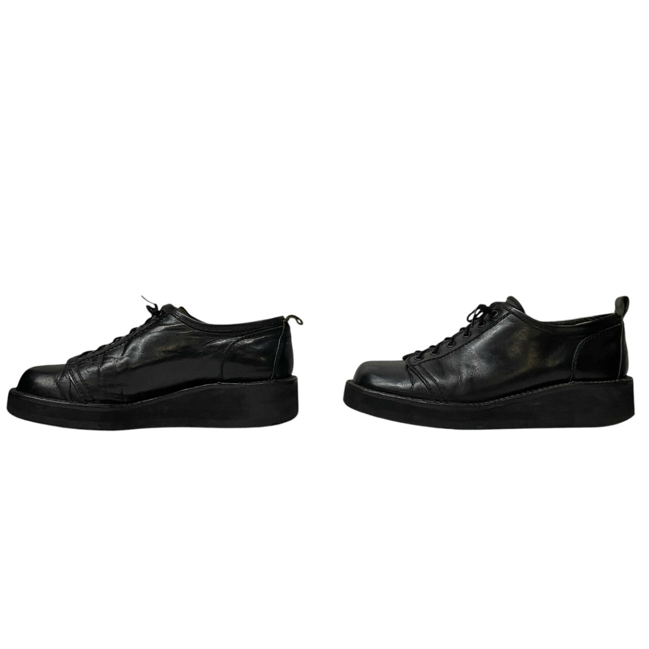 Y's for men Archive Leather 6-Hole Lace-Up Monkey Boots