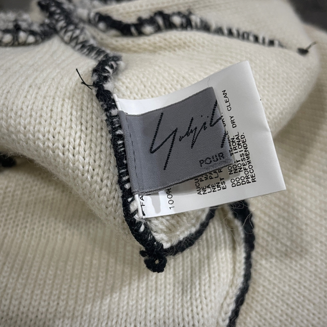 Yohji Yamamoto 10AW YYH Logo Knit Black