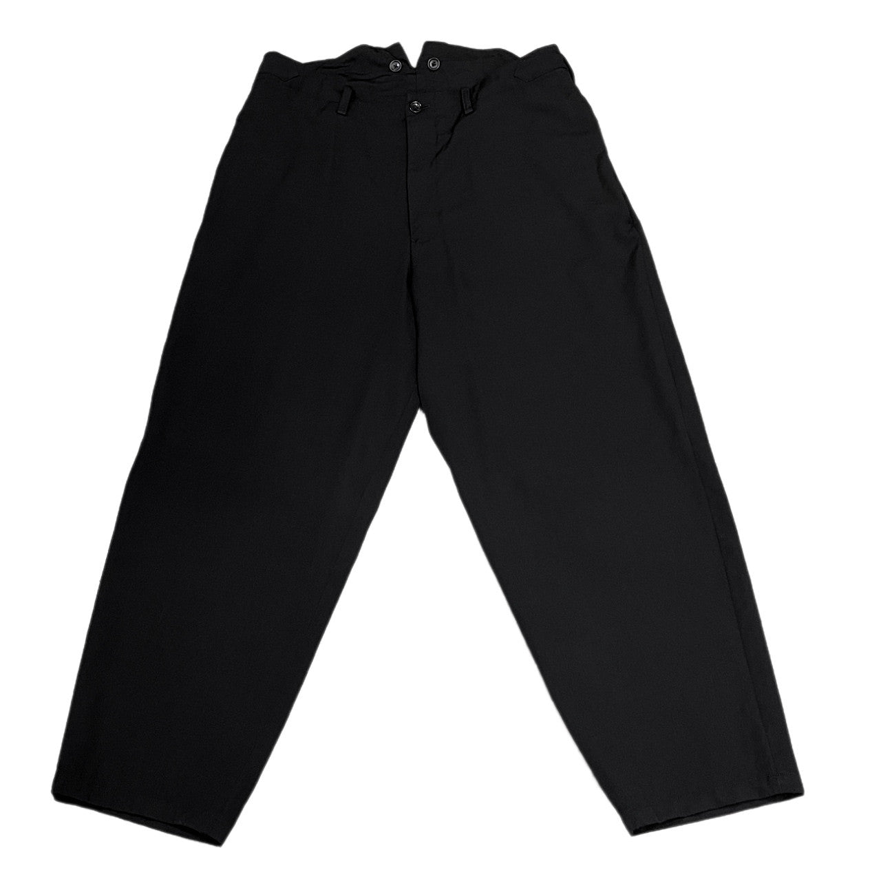 Yohji Yamamoto 22AW Gabardine Wide Tapered Pants Size 2