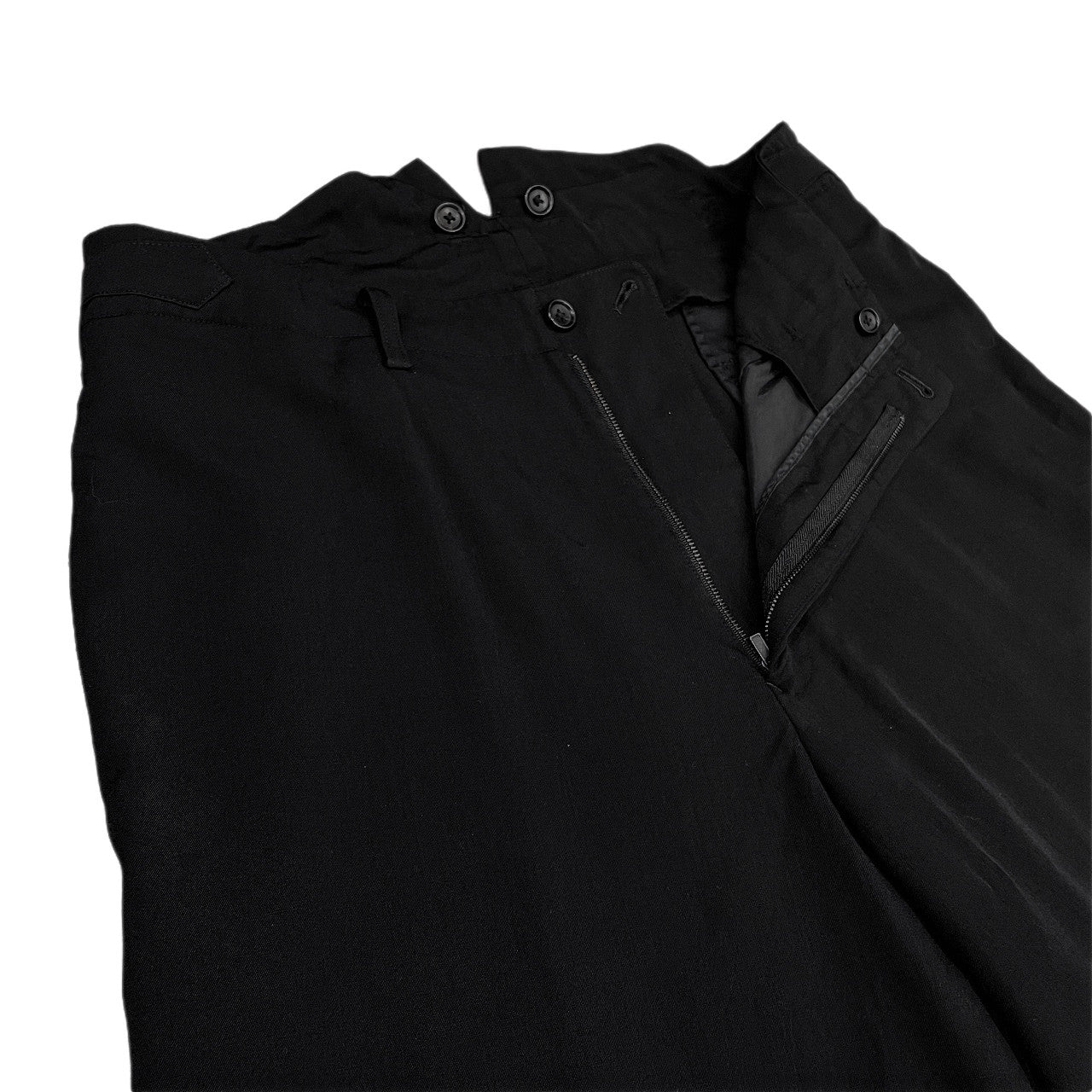 Yohji Yamamoto 22AW Gabardine Wide Tapered Pants Size 2