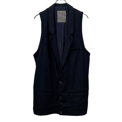 Yohji Yamamoto 94AW Wool Sleeveless Coat Navy Size M