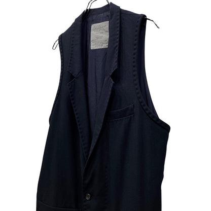 Yohji Yamamoto 94AW Wool Sleeveless Coat Navy Size M