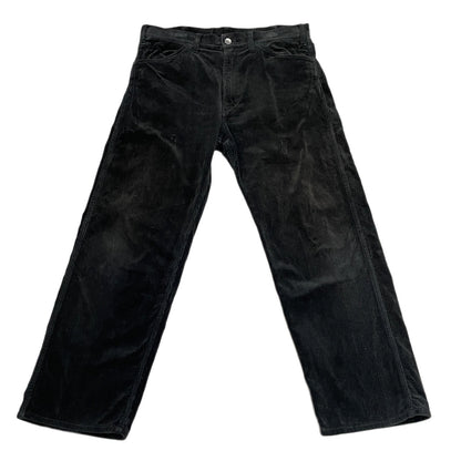 Comme des Garcons Black Cotton Corduroy Straight Pants Size XS