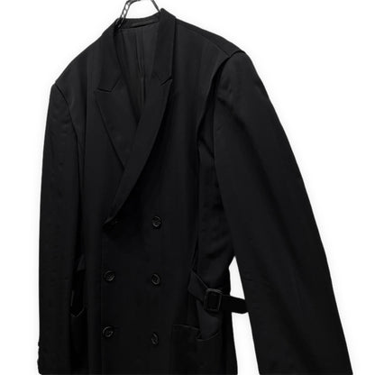 Yohji Yamamoto 93AW Action Pleat Side Belt Coat Size S