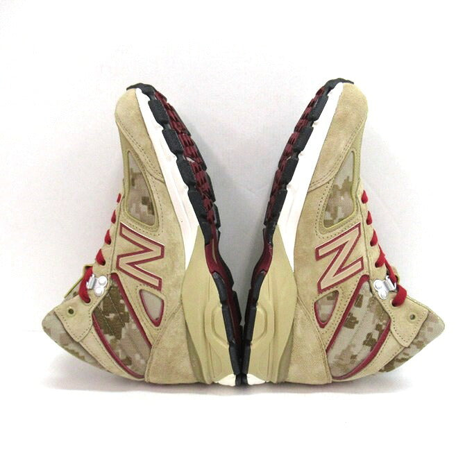 New Balance MO990 HR4 Made in USA Beige Sneakers Size 26cm