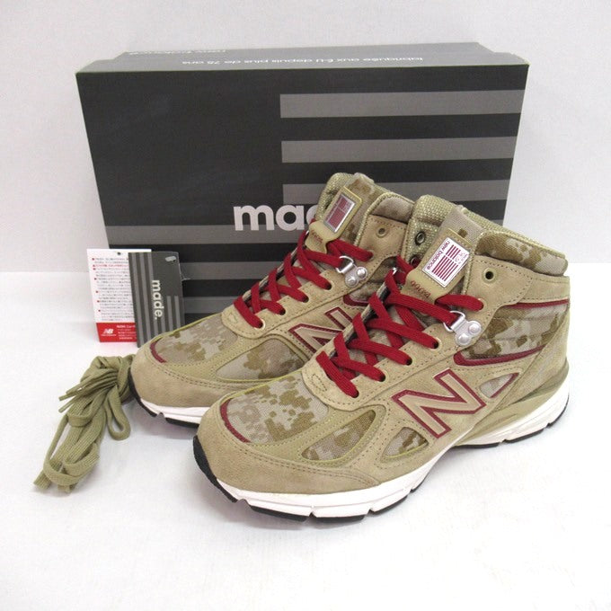 New Balance MO990 HR4 Made in USA Beige Sneakers Size 26cm
