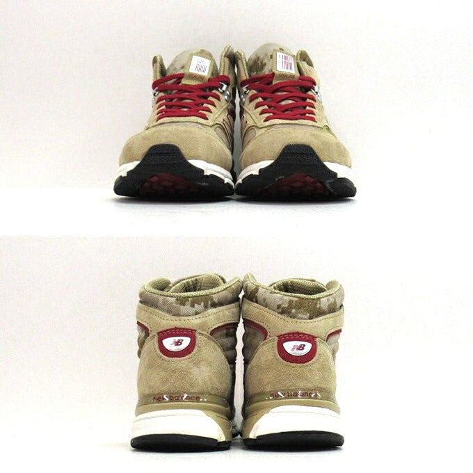 New Balance MO990 HR4 Made in USA Beige Sneakers Size 26cm