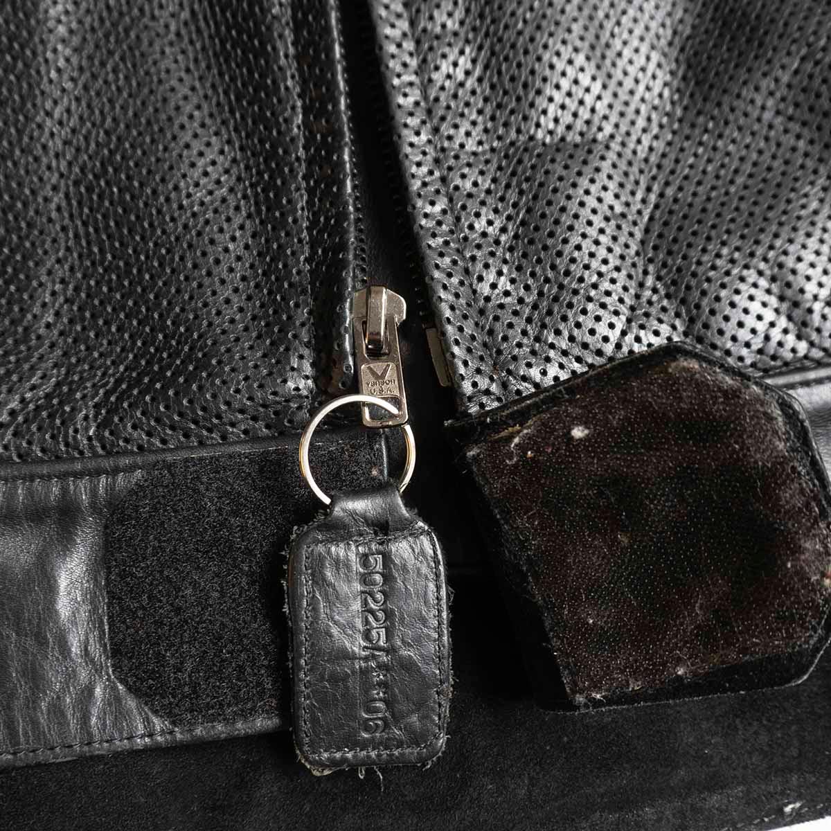 VANSON Biker Jacket Black Size 56