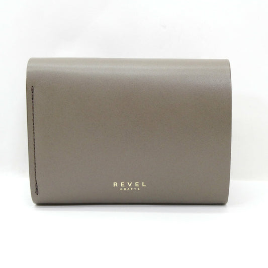 REVEL MINI Oil Leather Minimal Wallet Gray Size ONE SIZE