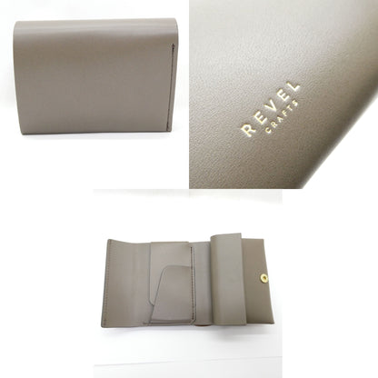 REVEL MINI Oil Leather Minimal Wallet Gray Size ONE SIZE