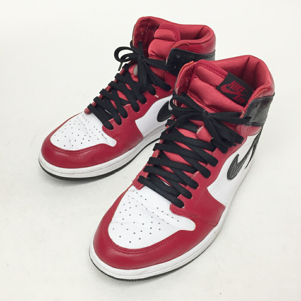 NIKE WMNS Air Jordan 1 High OG Gym Red Black Sneakers