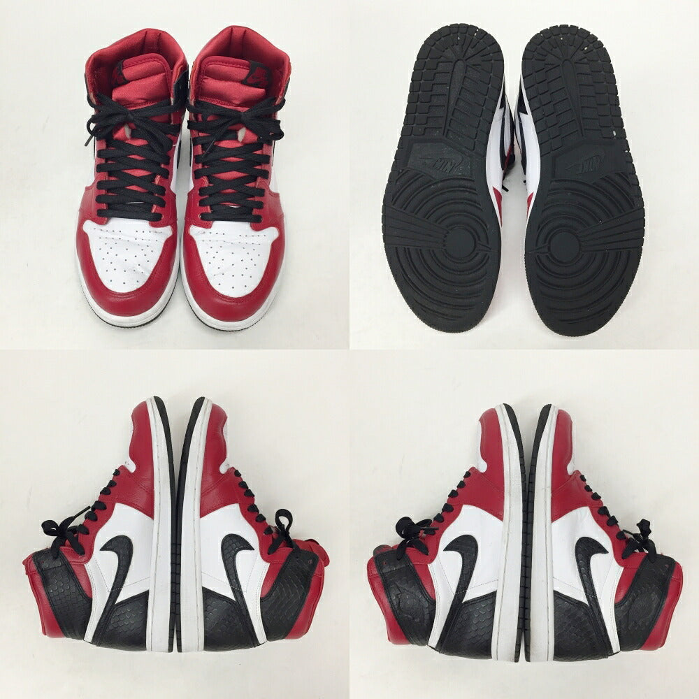 NIKE WMNS Air Jordan 1 High OG Gym Red Black Sneakers