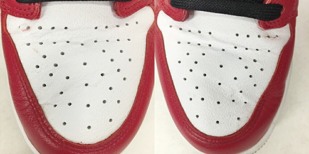 NIKE WMNS Air Jordan 1 High OG Gym Red Black Sneakers