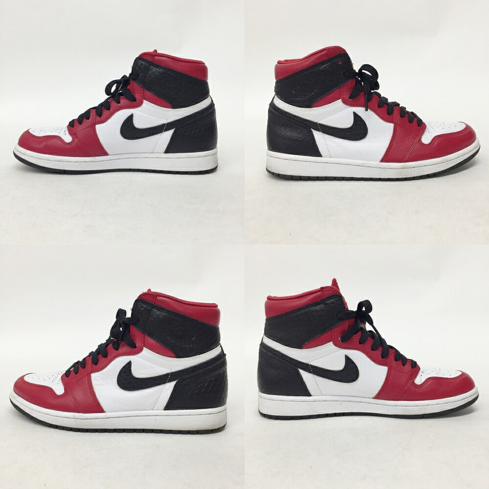NIKE WMNS Air Jordan 1 High OG Gym Red Black Sneakers