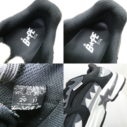 A BATHING APE BAPE Shark Sta #1 M2 Black Sneakers