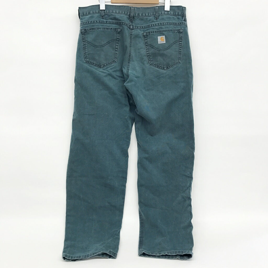 Carhartt Double Knee Duck Painter Star Pants Green Size 33