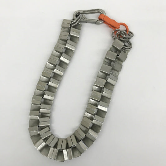 HERON PRESTON Cubic Chain Necklace Silver