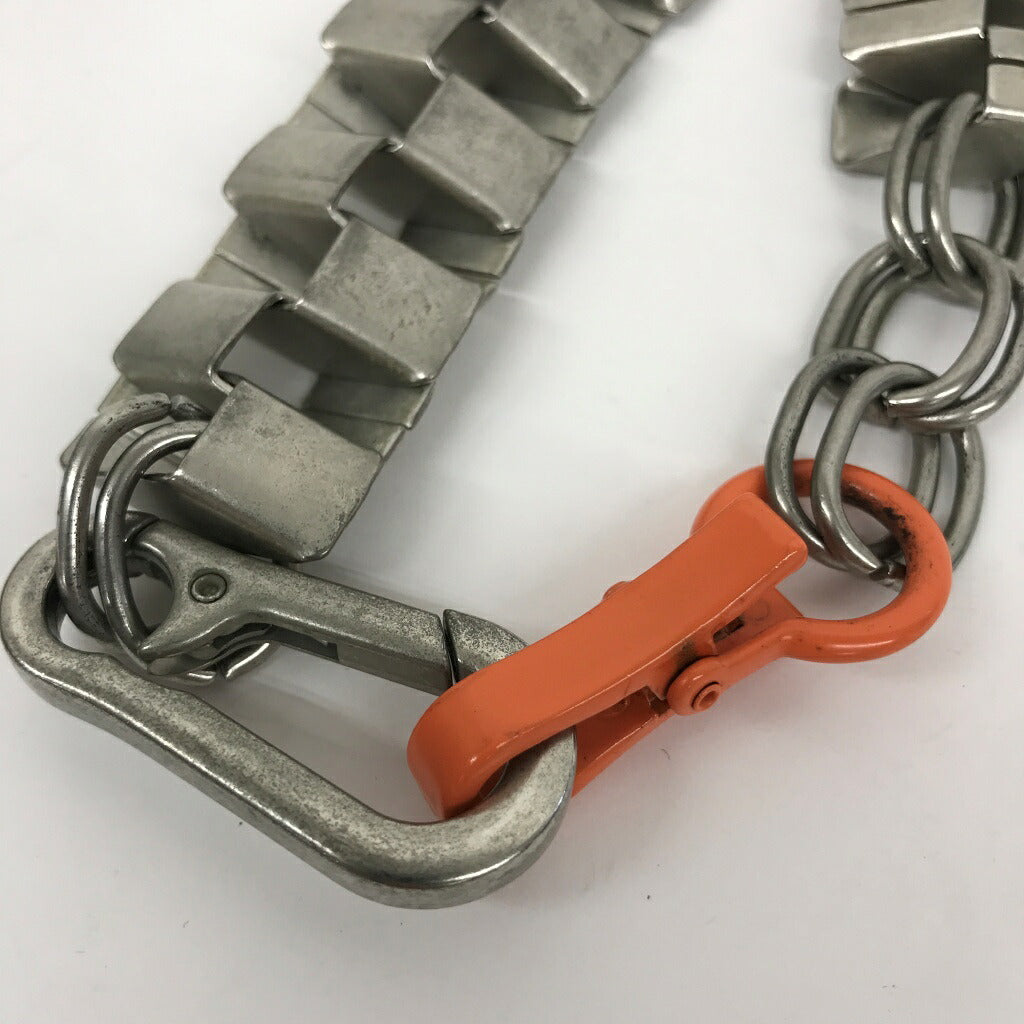 HERON PRESTON Cubic Chain Necklace Silver