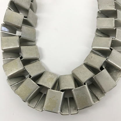 HERON PRESTON Cubic Chain Necklace Silver