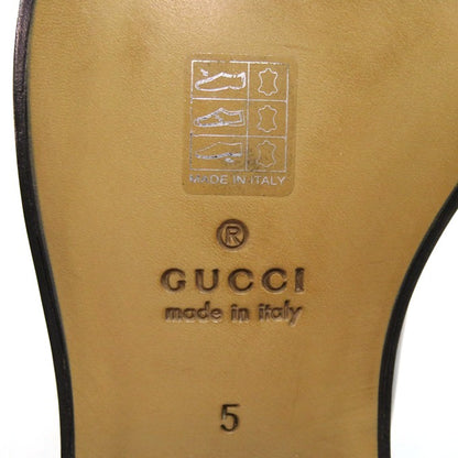 GUCCI GG Supreme Tassel Loafers Black Size 5