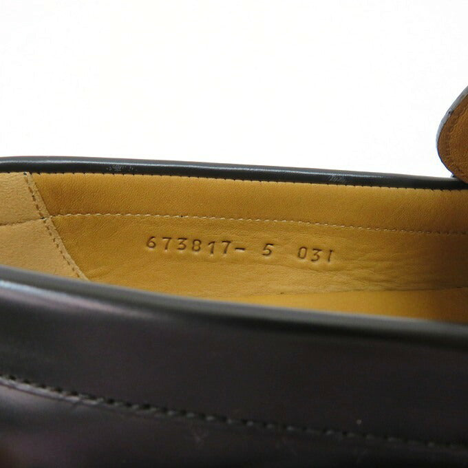 GUCCI GG Supreme Tassel Loafers Black Size 5