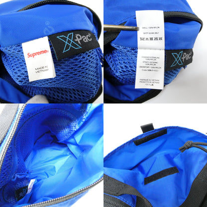 Supreme Nylon X-Pac Logo Shoulder Bag Blue Size ONE SIZE