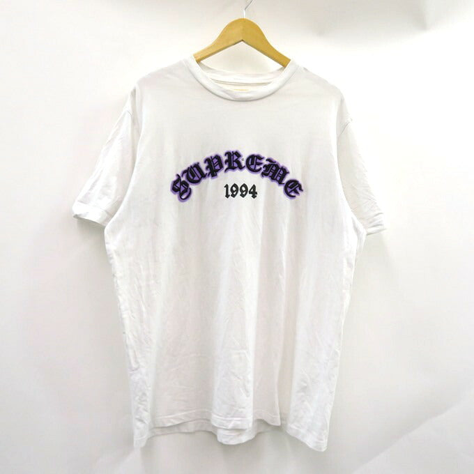 Supreme Old English Glow S/S T-Shirt White Size XL