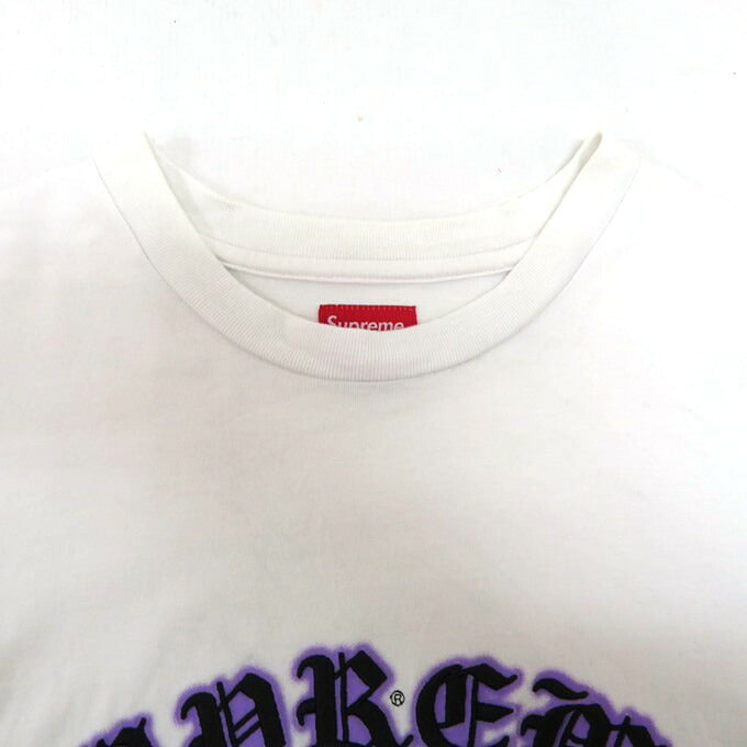 Supreme Old English Glow S/S T-Shirt White Size XL