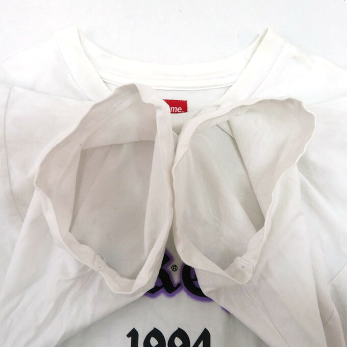 Supreme Old English Glow S/S T-Shirt White Size XL