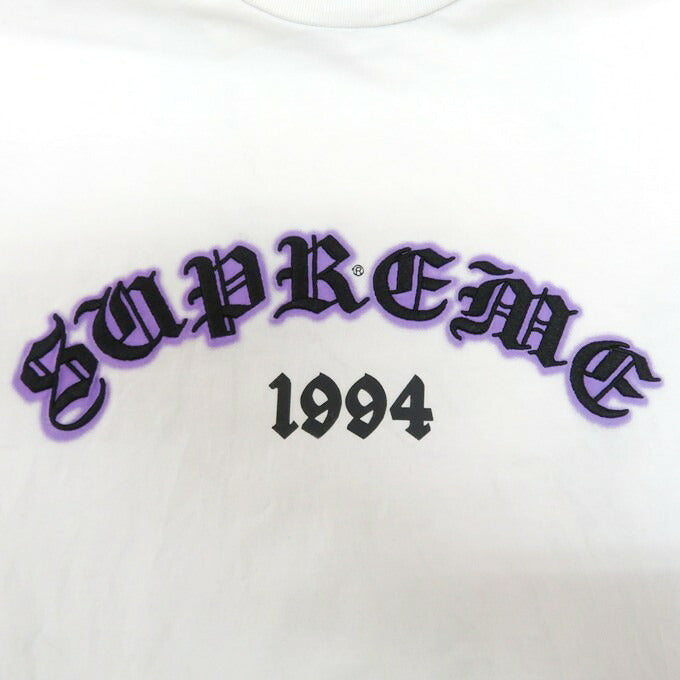 Supreme Old English Glow S/S T-Shirt White Size XL