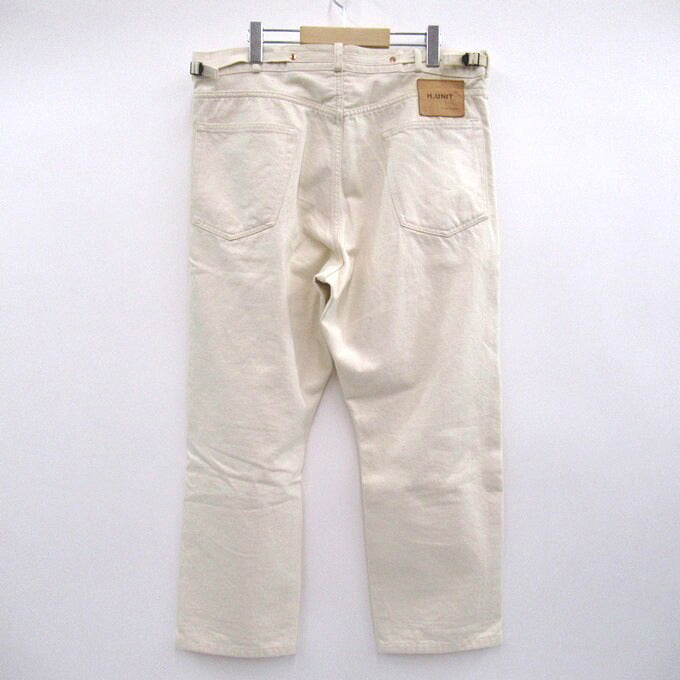 H.UNIT Ivory Denim Pants Knit Size 2