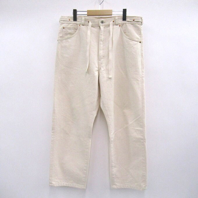 H.UNIT Ivory Denim Pants Knit Size 2