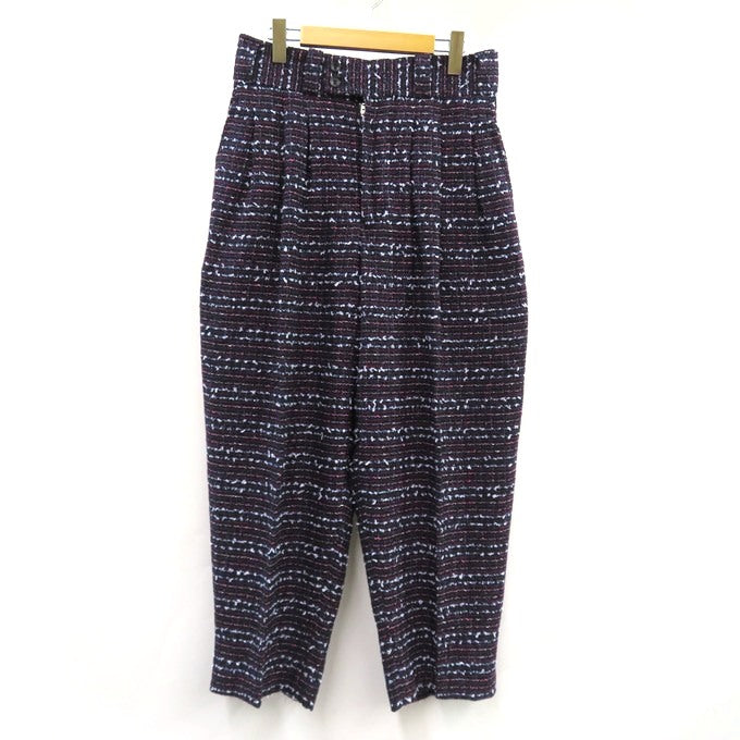 NEZU YOHINTEN Fancy Tweed Tango Pants Navy Purple Size 1