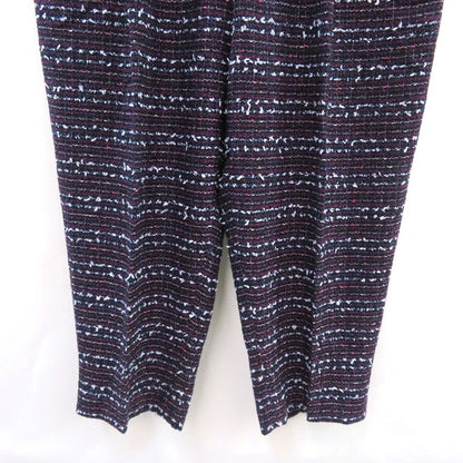 NEZU YOHINTEN Fancy Tweed Tango Pants Navy Purple Size 1